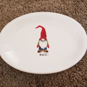 Rae Dunn Gnome Magic Christmas plate dish